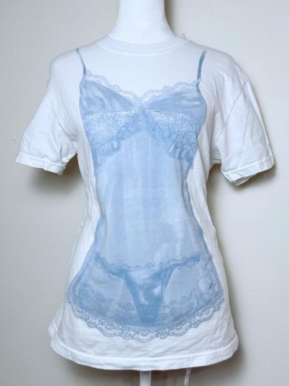 Sabrina carpenter blue lingerie t-shirt
